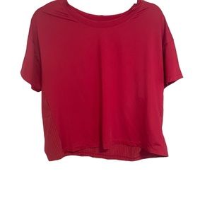 Cropped Mesh Boxy T-Shirt, size XL